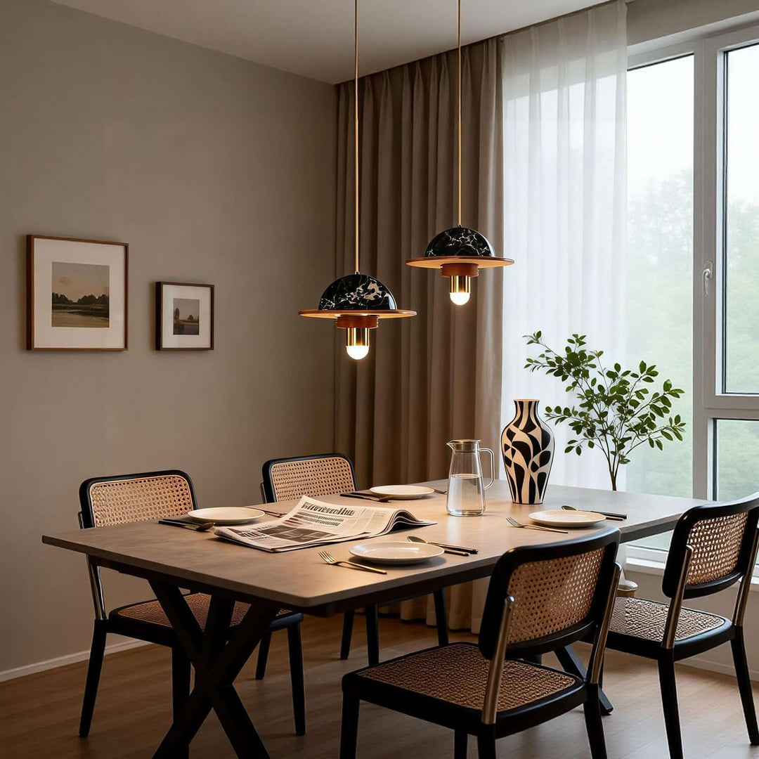 Yaxri Pendant Light – Minimalist Marble Pendant for Dining Room