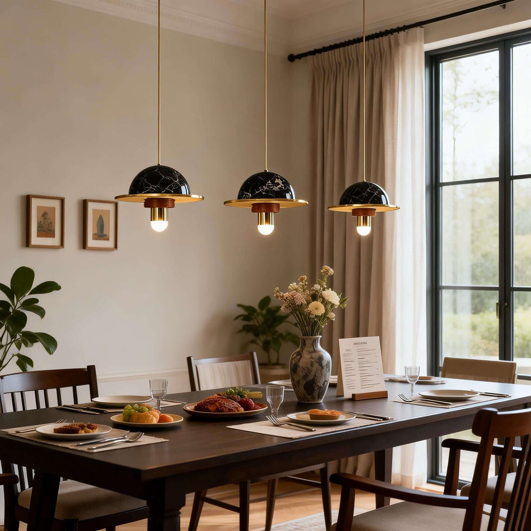 Yaxri Pendant Light – Minimalist Marble Pendant for Dining Room