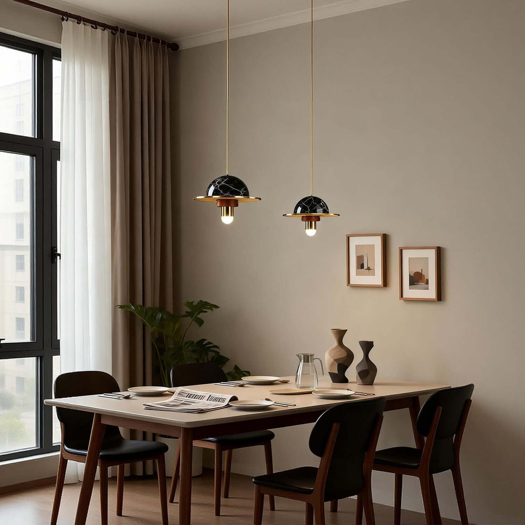 Yaxri Pendant Light – Minimalist Marble Pendant for Dining Room