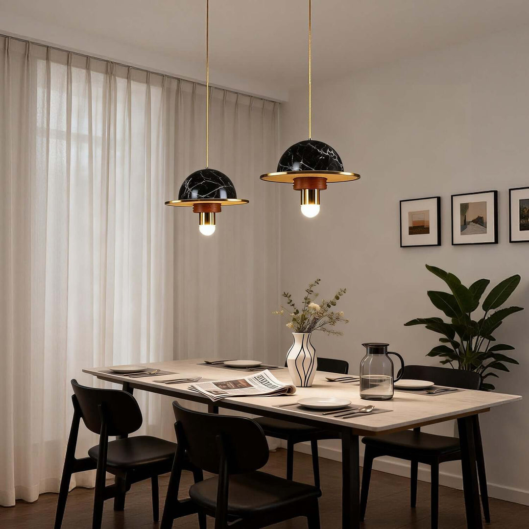 Yaxri Pendant Light – Minimalist Marble Pendant for Dining Room
