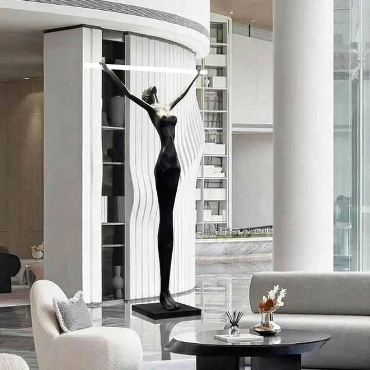 Yuvita Art Deco Floor Lamp – Elegant Art Sculpture Light