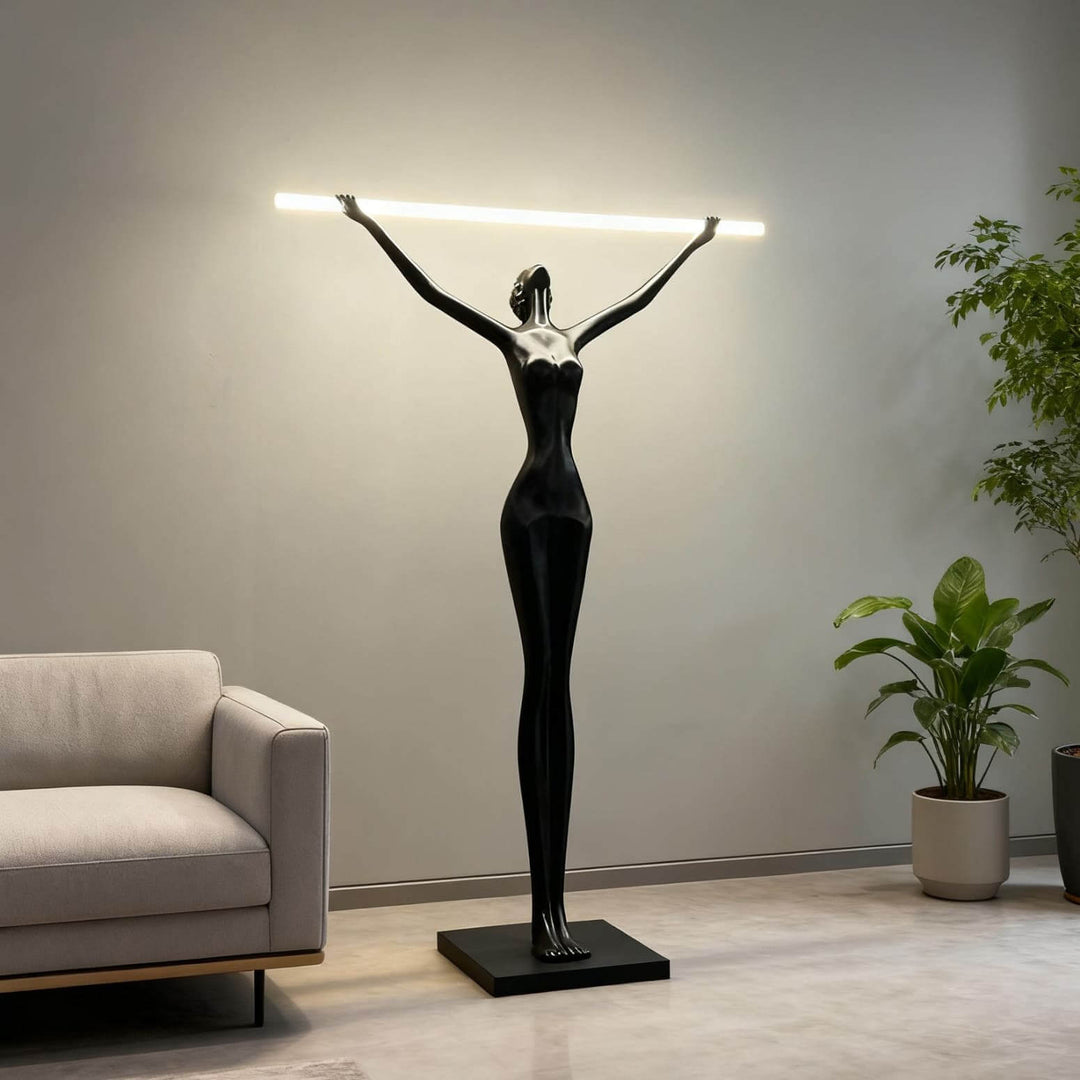 Yuvita Art Deco Floor Lamp – Elegant Art Sculpture Light