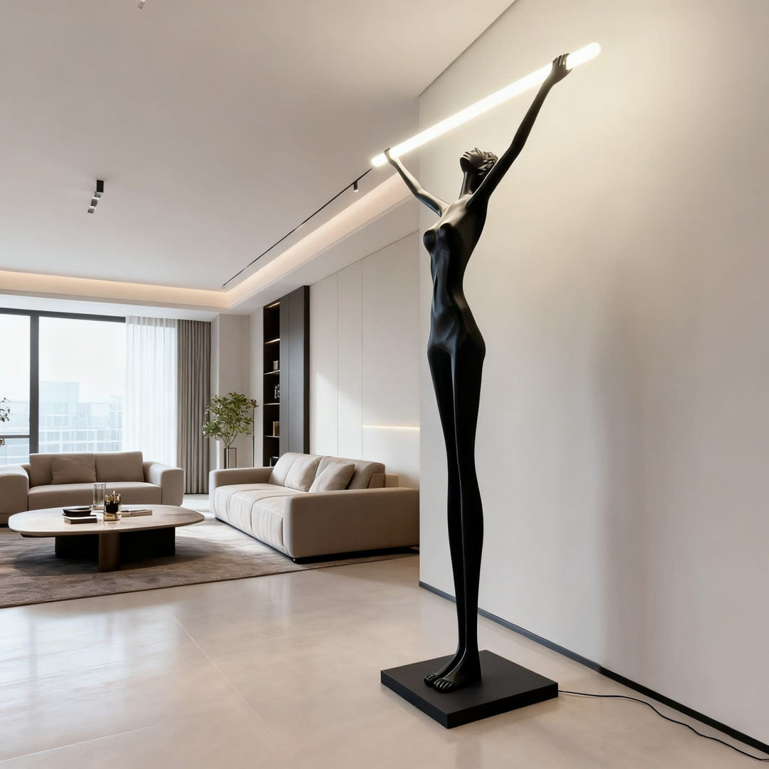Yuvita Art Deco Floor Lamp – Elegant Art Sculpture Light