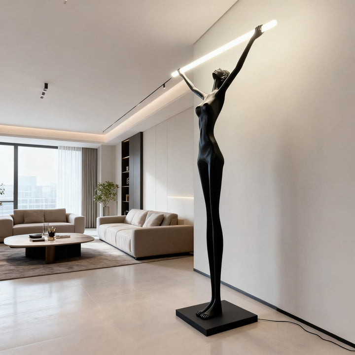 Yuvita Art Deco Floor Lamp – Elegant Art Sculpture Light