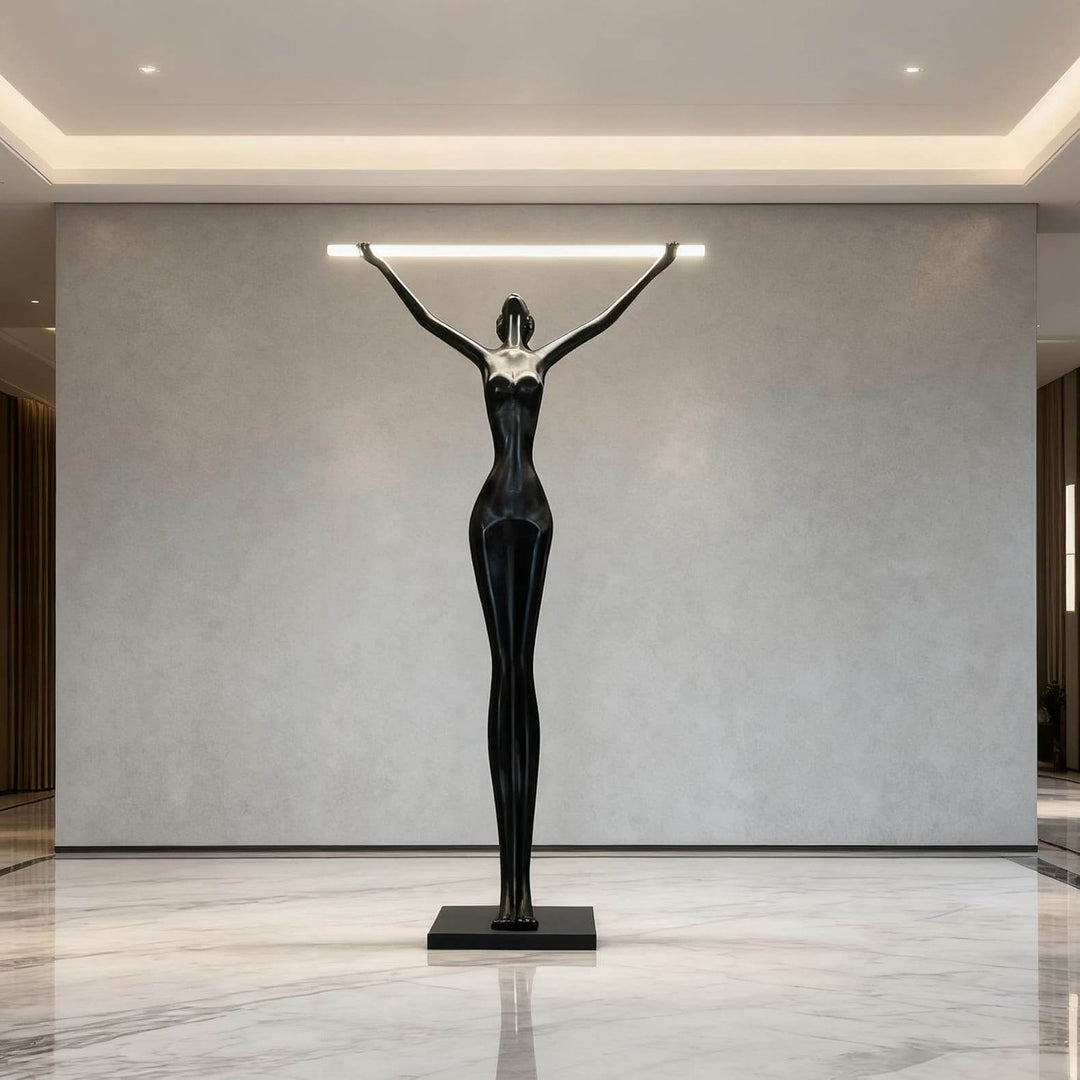 Yuvita Art Deco Floor Lamp – Elegant Art Sculpture Light