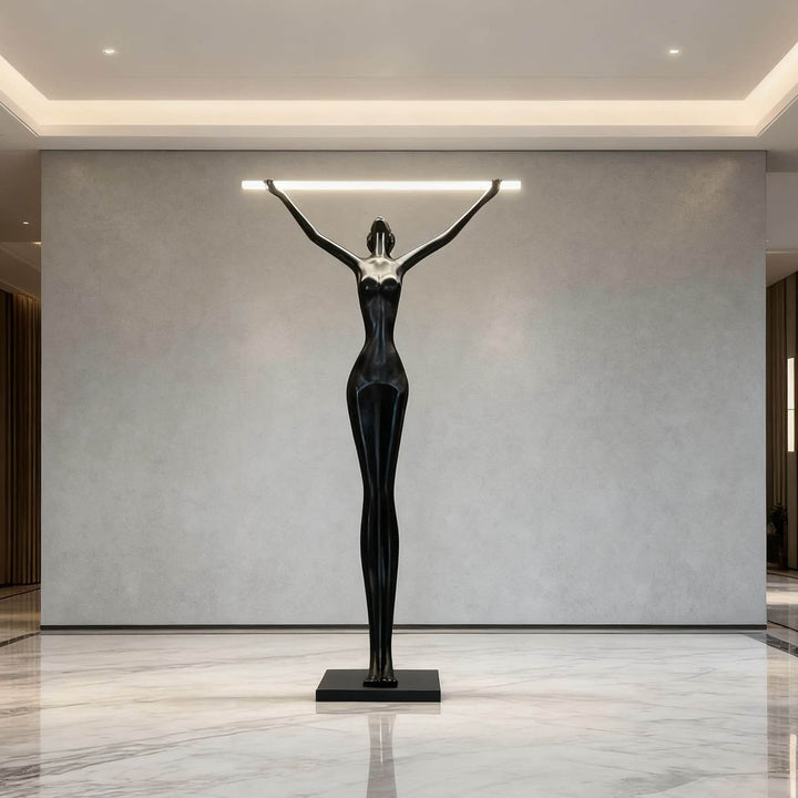 Yuvita Art Deco Floor Lamp – Elegant Art Sculpture Light