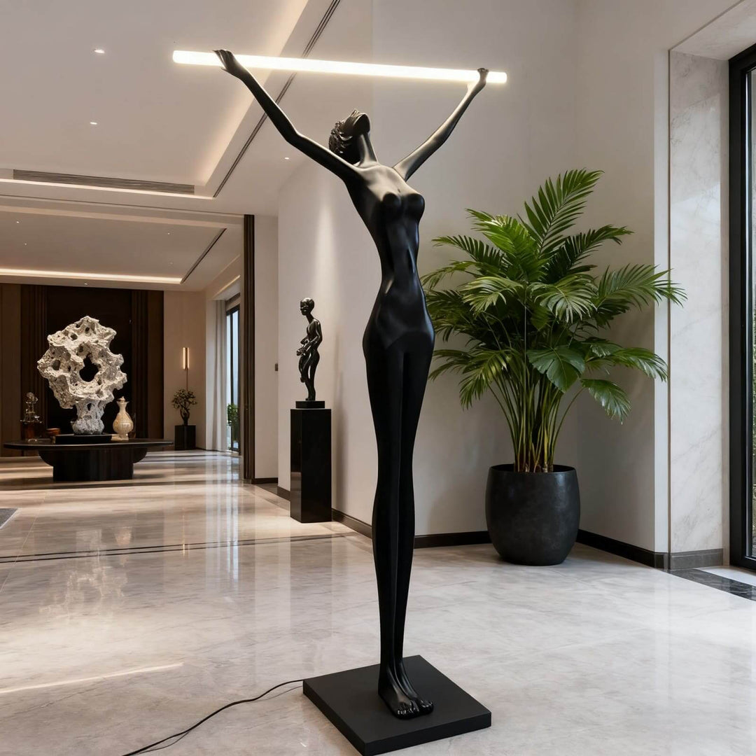 Yuvita Art Deco Floor Lamp – Elegant Art Sculpture Light
