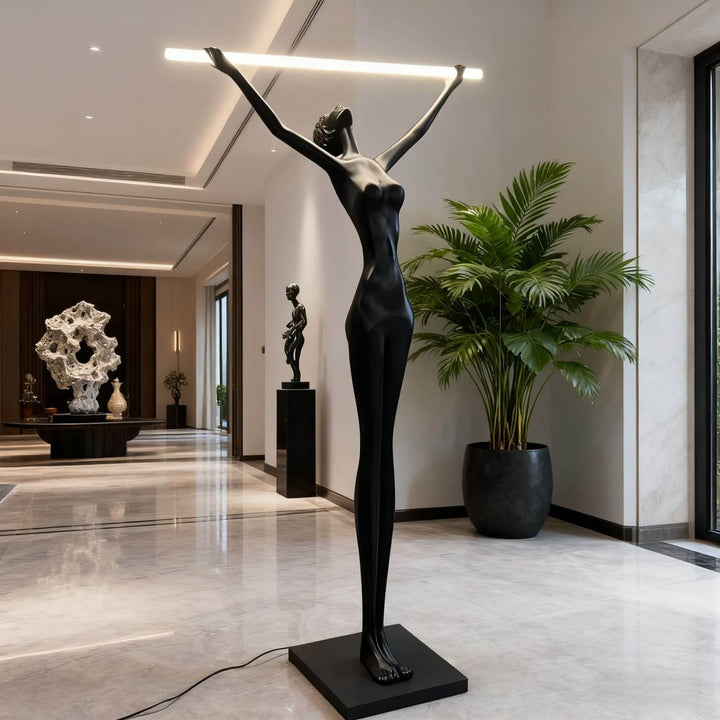 Yuvita Art Deco Floor Lamp – Elegant Art Sculpture Light