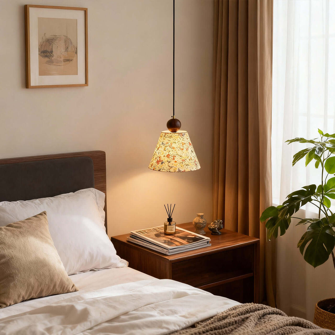 Zalivi Pendant Light – Vintage Floral Fabric Ambient Light