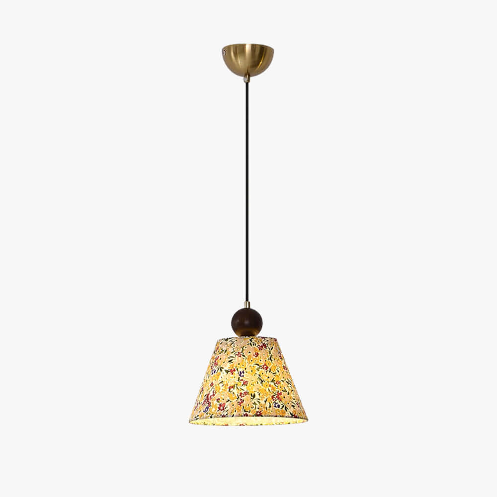 Zalivi Pendant Light – Vintage Floral Fabric Ambient Light