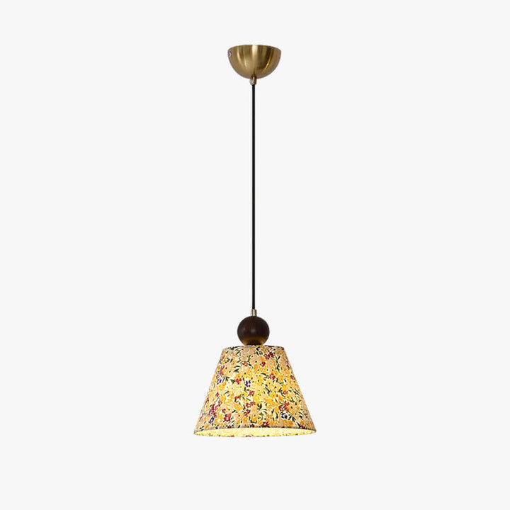 Zalivi Pendant Light – Vintage Floral Fabric Ambient Light