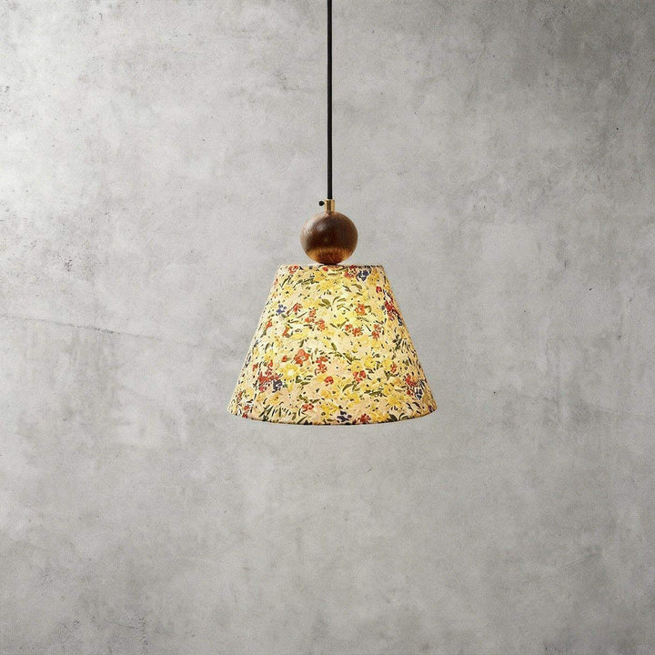 Zalivi Pendant Light – Vintage Floral Fabric Ambient Light