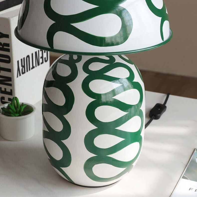 Zaria Modern Patterned Table Lamp for Bedroom and Office