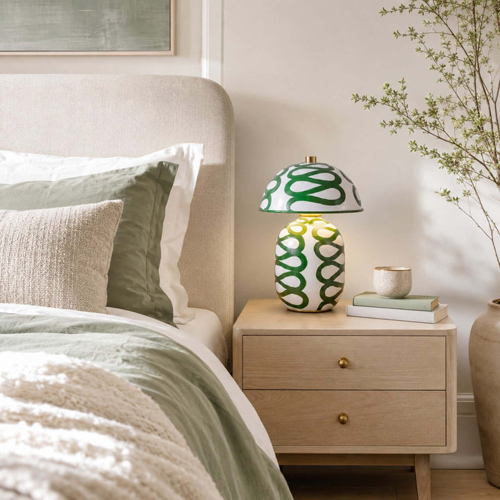Zaria Modern Patterned Table Lamp for Bedroom and Office