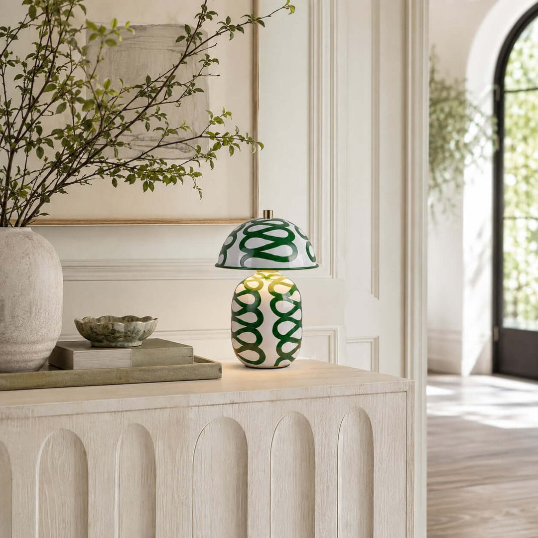 Zaria Modern Patterned Table Lamp for Bedroom and Office