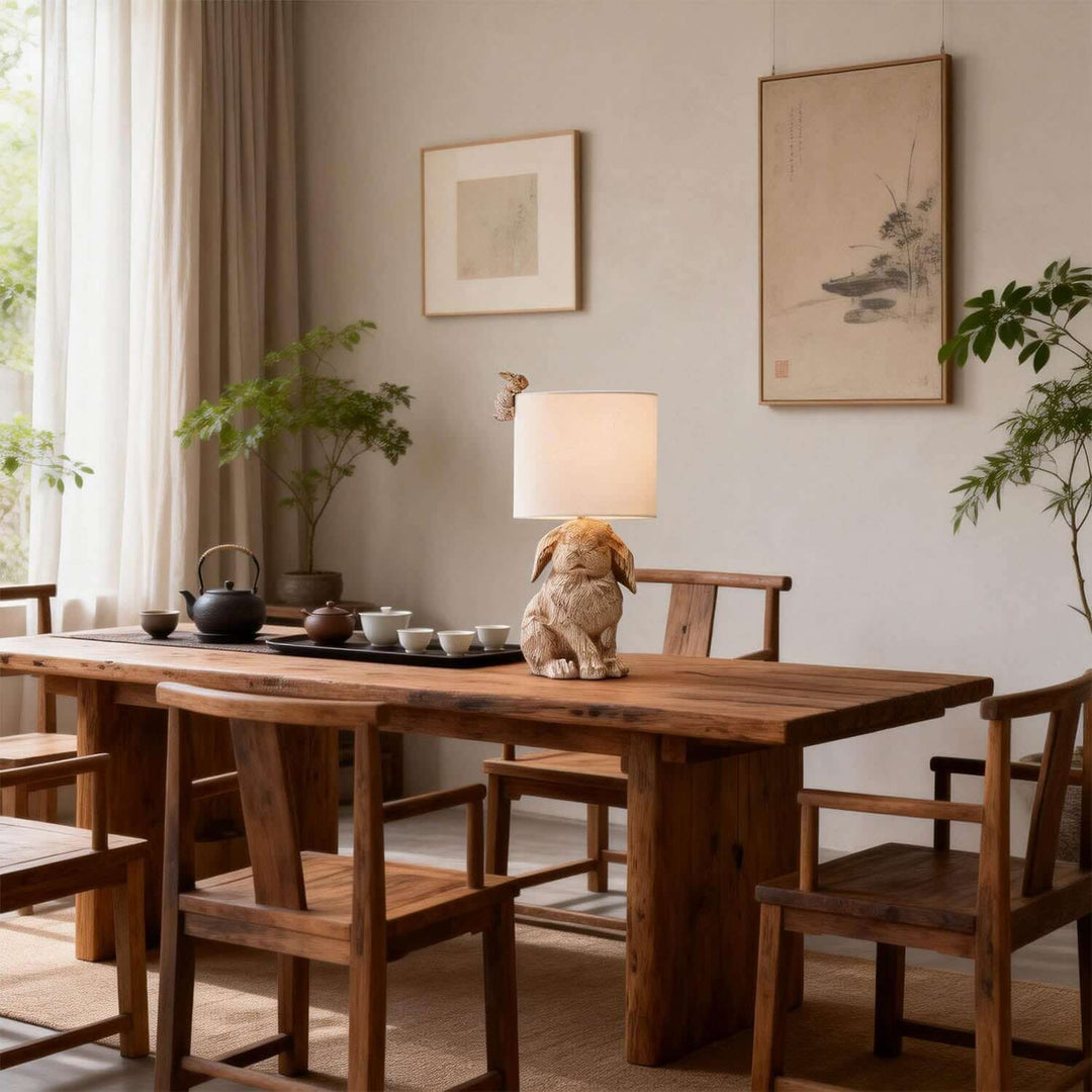 Zarvoni Table Lamp – Nordic Creative Rabbit Resin Light