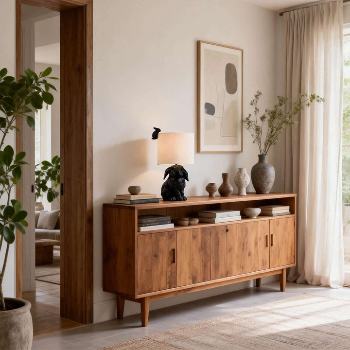 Zarvoni Table Lamp – Nordic Creative Rabbit Resin Light
