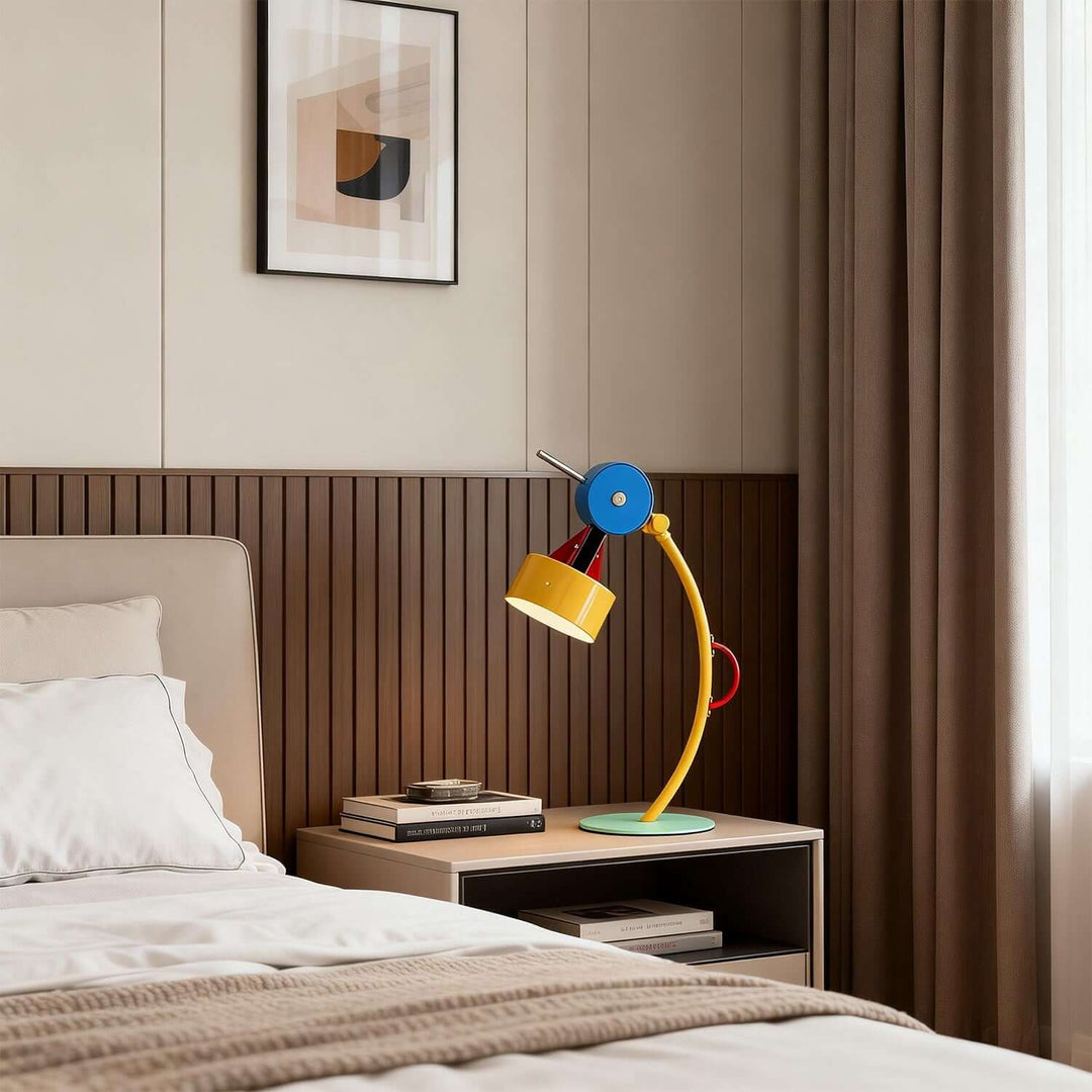 Zavira Table Lamp – Scandi Colorful Office Lamp