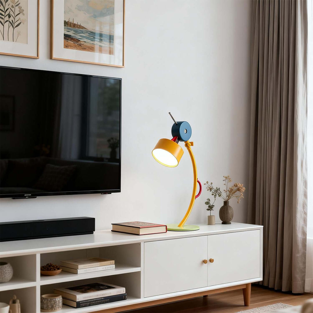 Zavira Table Lamp – Scandi Colorful Office Lamp