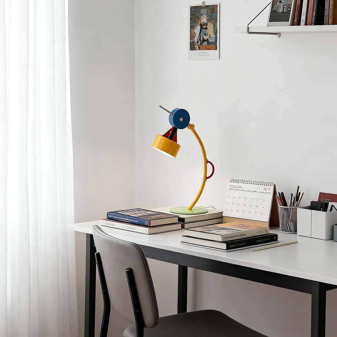 Zavira Table Lamp – Scandi Colorful Office Lamp