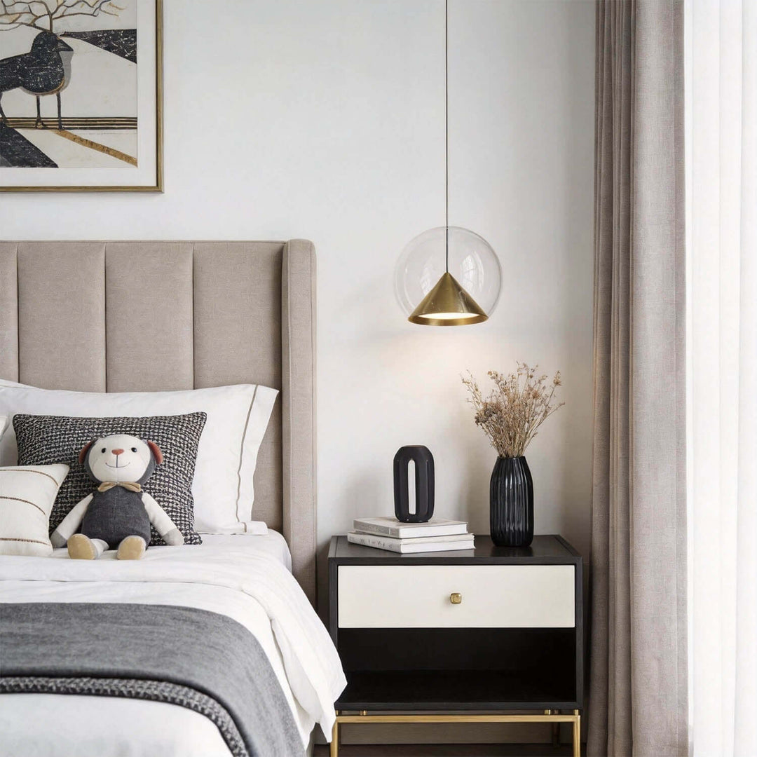 Zefira Pendant Light – Modern Luxury Creative Glass Bedside Lamp