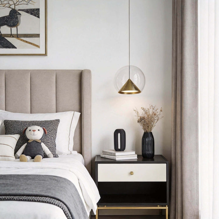 Zefira Pendant Light – Modern Luxury Creative Glass Bedside Lamp