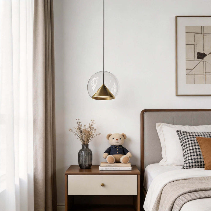 Zefira Pendant Light – Modern Luxury Creative Glass Bedside Lamp