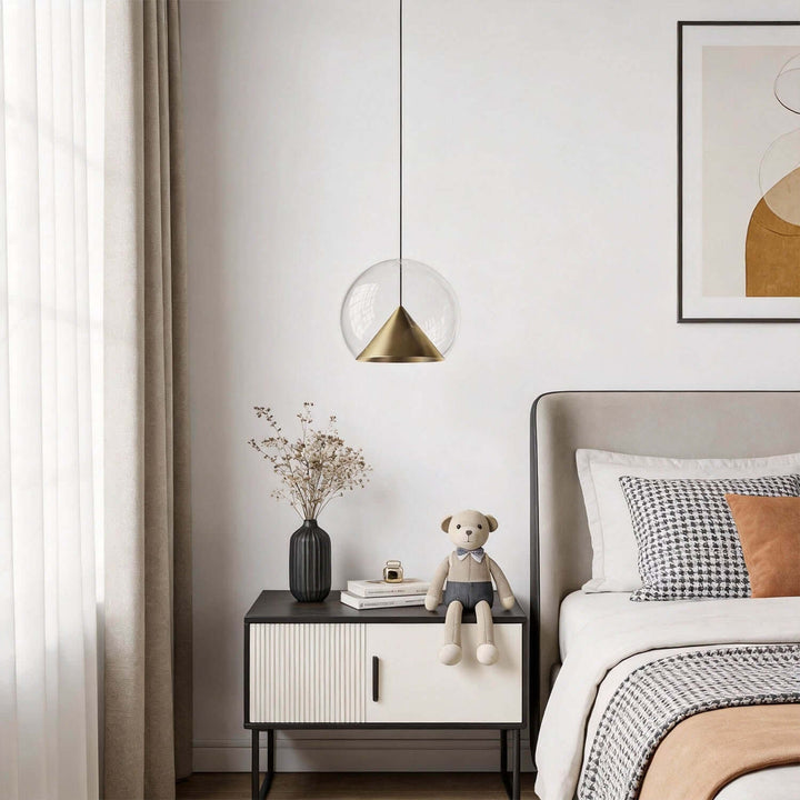 Zefira Pendant Light – Modern Luxury Creative Glass Bedside Lamp
