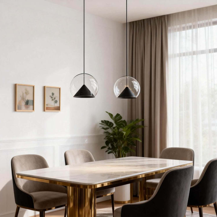 Zefira Pendant Light – Modern Luxury Creative Glass Bedside Lamp