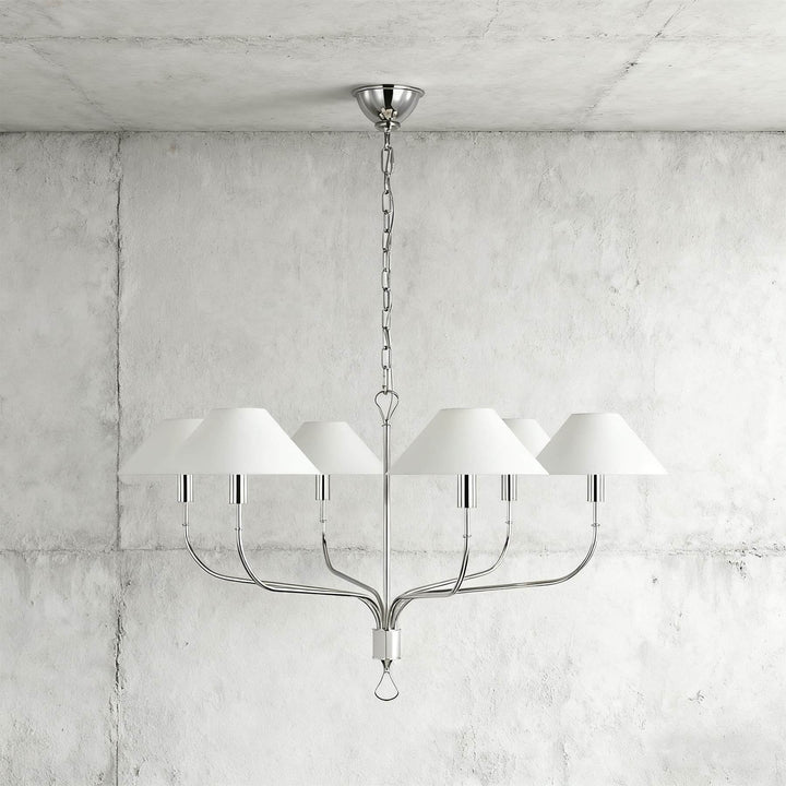 Zelmaro Chandelier - Modern American Brass Chandelier Fixture