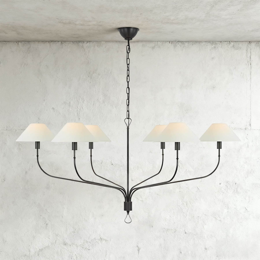 Zelmaro Chandelier - Modern American Brass Chandelier Fixture