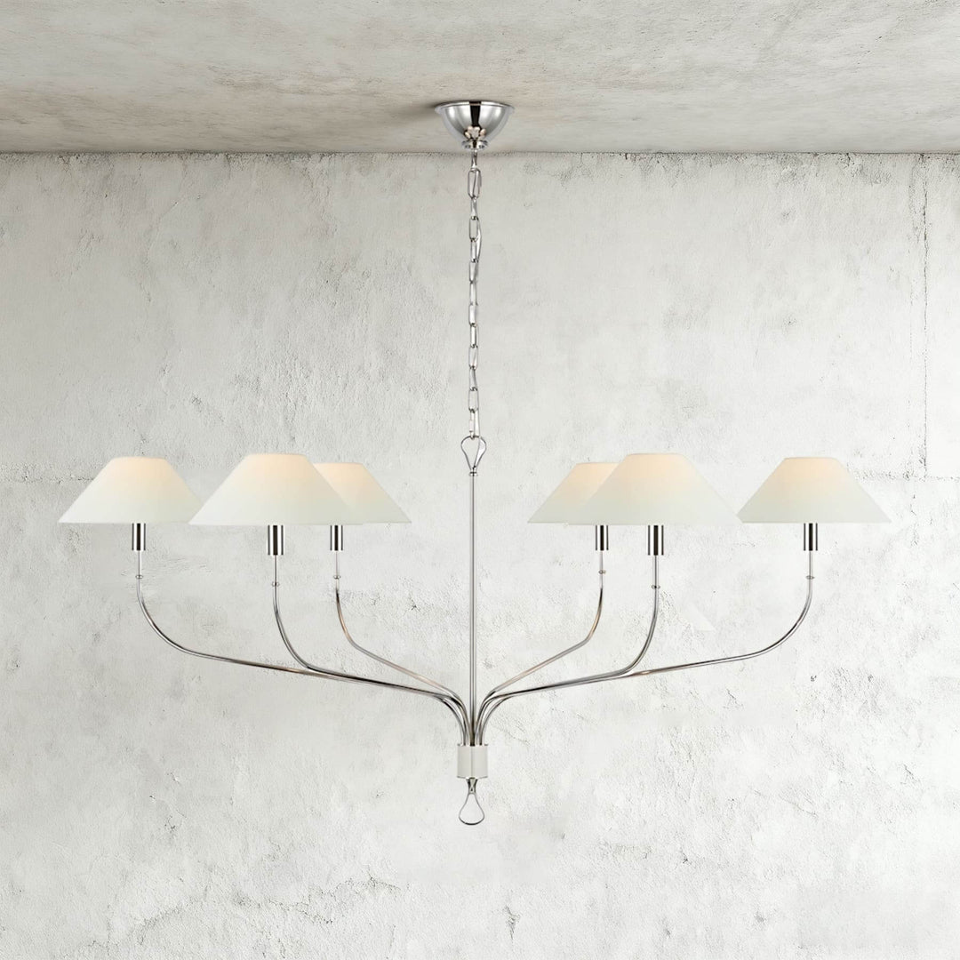 Zelmaro Chandelier - Modern American Brass Chandelier Fixture