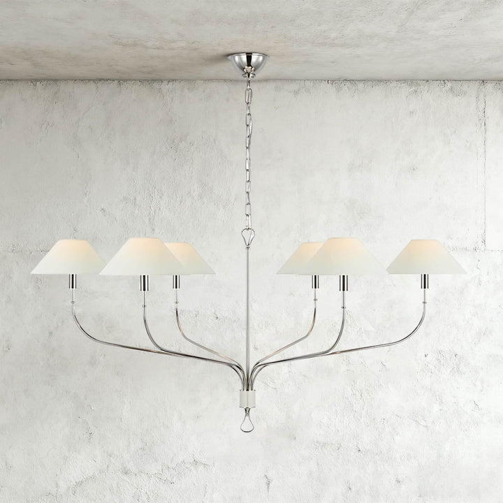 Zelmaro Chandelier - Modern American Brass Chandelier Fixture