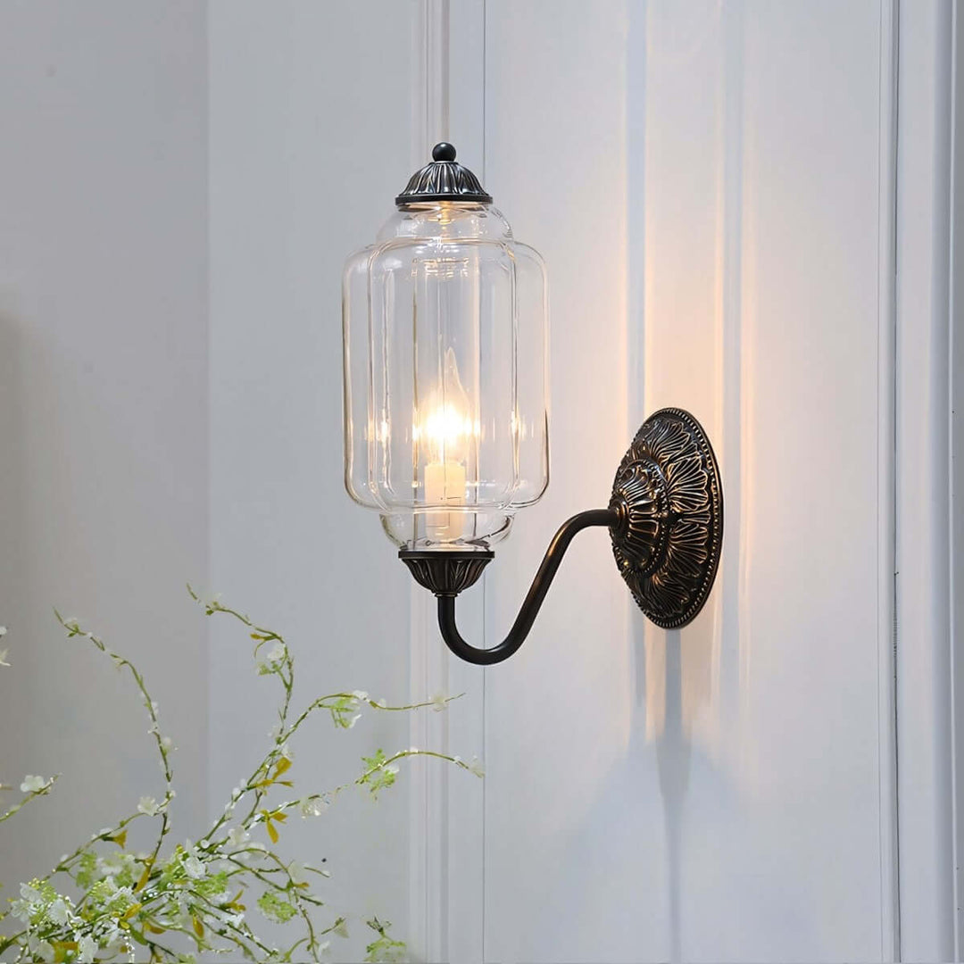 Zelvion Wall Sconce - Vintage Glass Lighting for Stylish Spaces