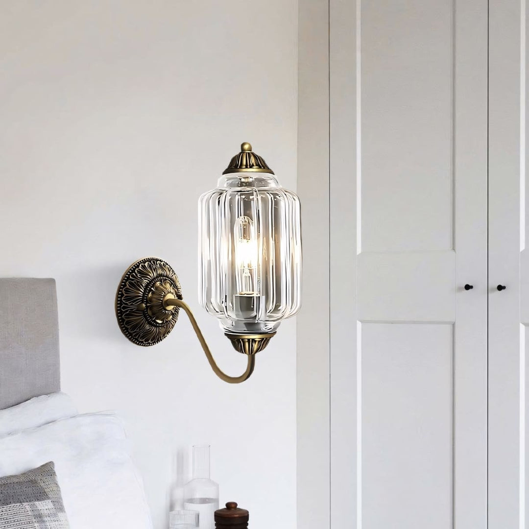 Zelvion Wall Sconce - Vintage Glass Lighting for Stylish Spaces