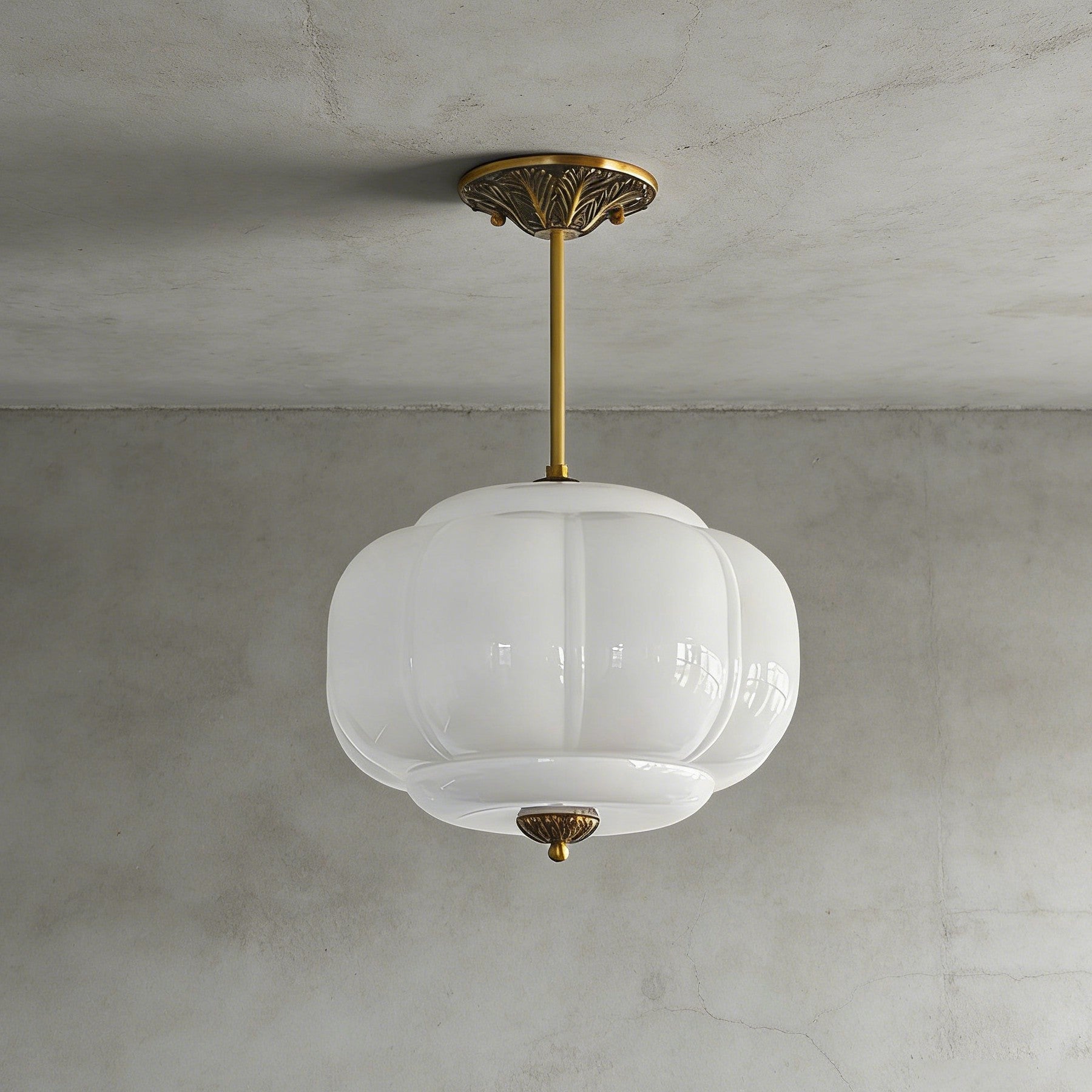 Zelvion Pendant Lamp - Vintage Pumpkin Creative Glass Lighting