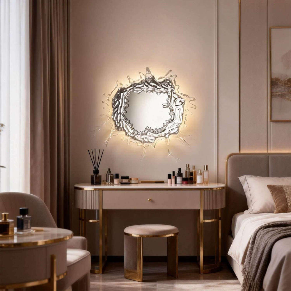 Zelvior Wall Light – Modern Creative Water Splash Mirror Light