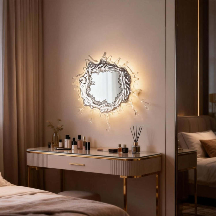 Zelvior Wall Light – Modern Creative Water Splash Mirror Light