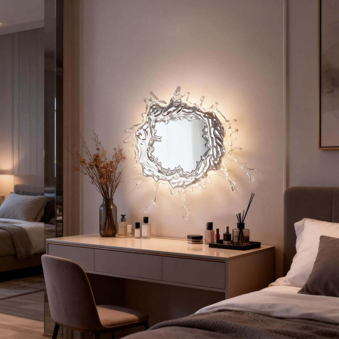 Zelvior Wall Light – Modern Creative Water Splash Mirror Light