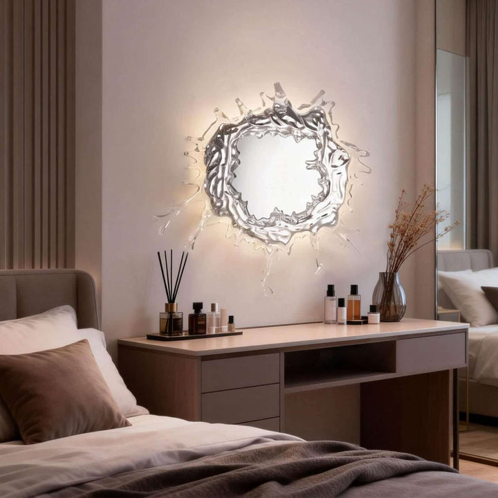 Zelvior Wall Light – Modern Creative Water Splash Mirror Light