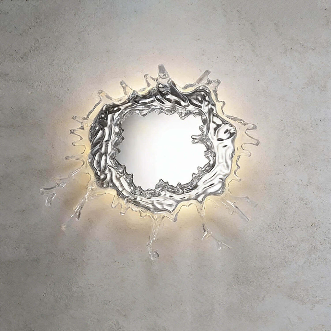 Zelvior Wall Light – Modern Creative Water Splash Mirror Light