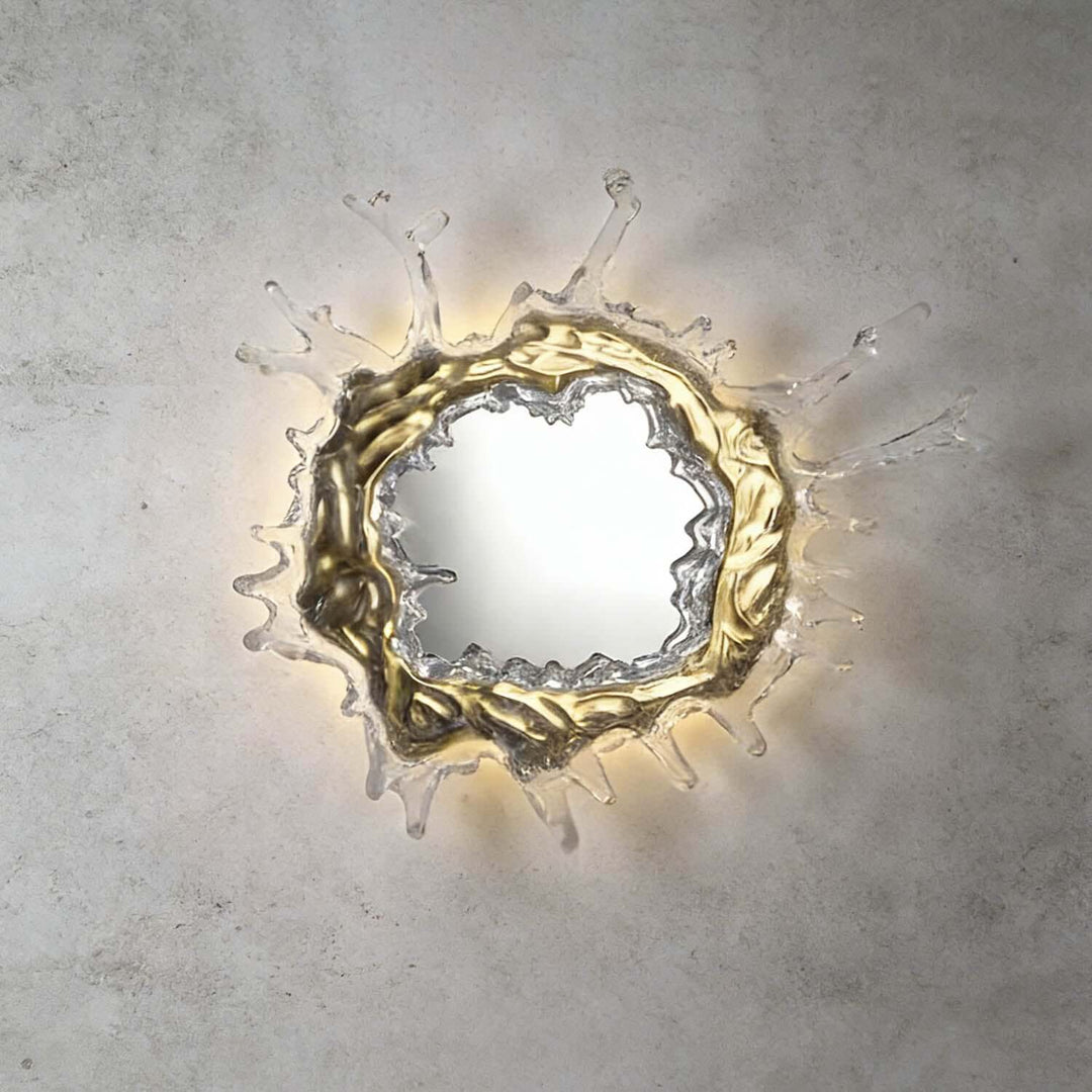 Zelvior Wall Light – Modern Creative Water Splash Mirror Light