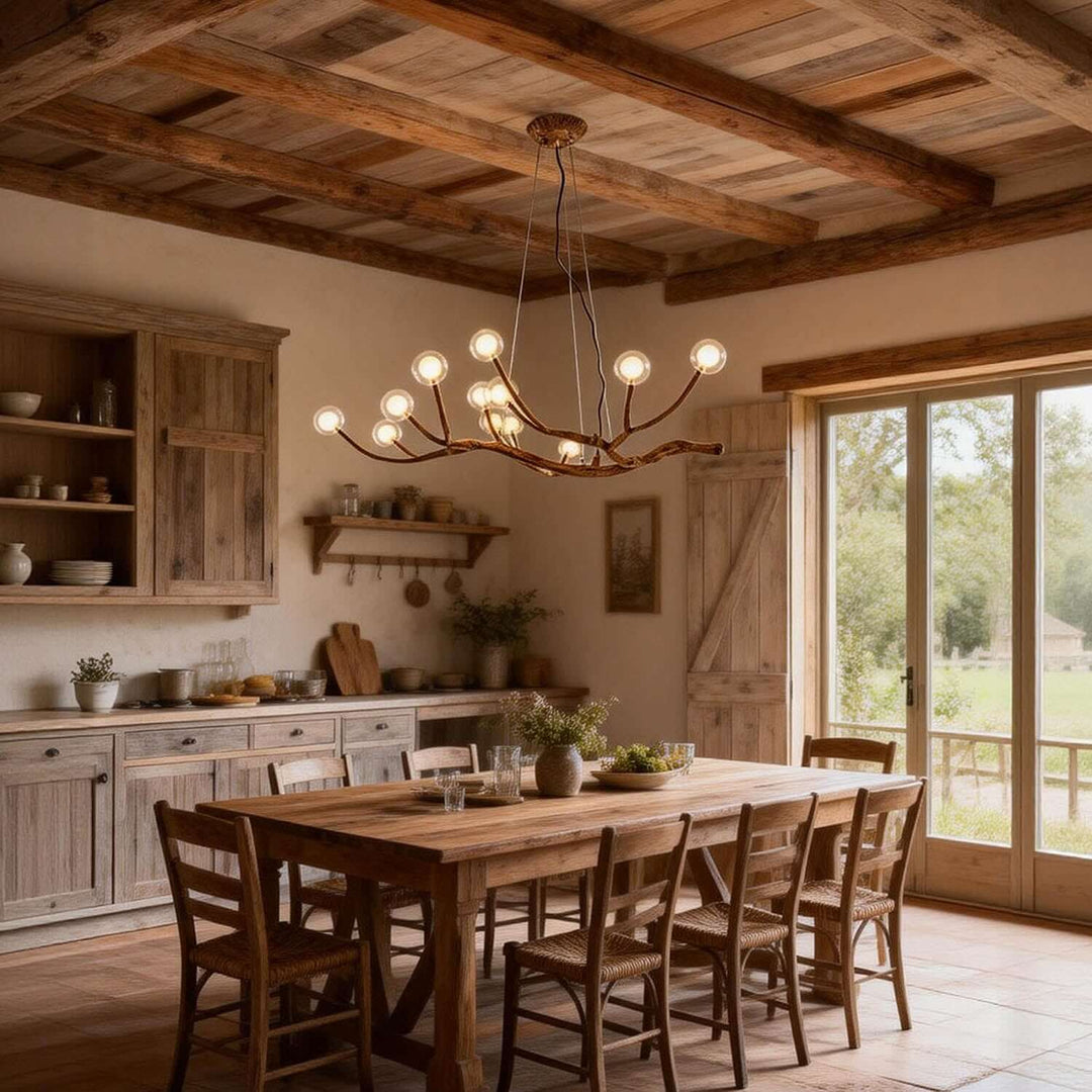 Zelviora Chandelier – Vintage Rustic Branch Dining Room Light
