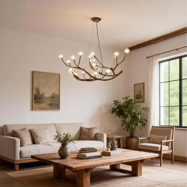 Zelviora Chandelier – Vintage Rustic Branch Dining Room Light