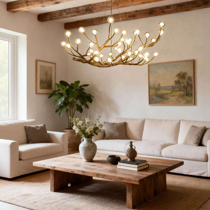 Zelviora Chandelier – Vintage Rustic Branch Dining Room Light