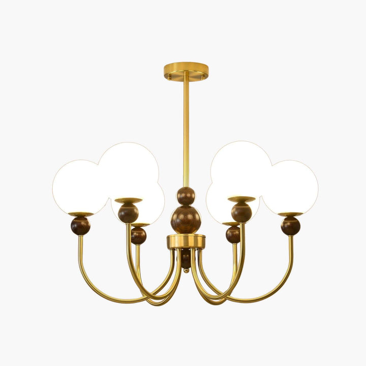 Zentis Chandelier – Mid Century Glass Light for Living Room