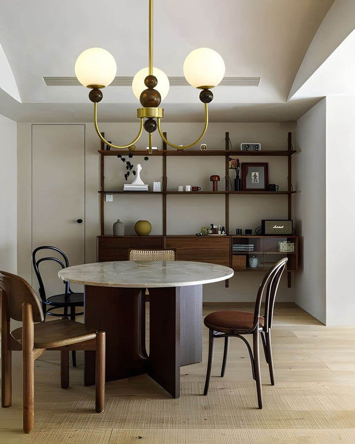 Zentis Chandelier – Mid Century Glass Light for Living Room