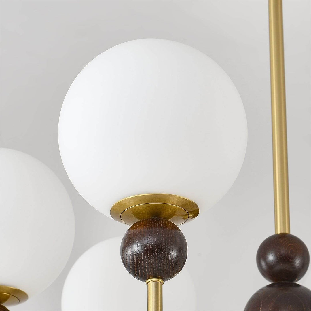 Zentis Chandelier – Mid Century Glass Light for Living Room