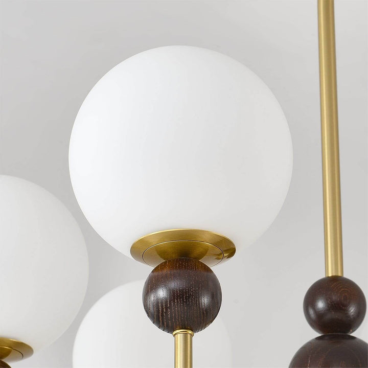 Zentis Chandelier – Mid Century Glass Light for Living Room