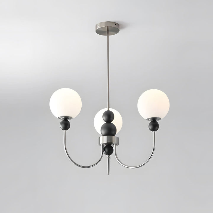 Zentis Chandelier – Mid Century Glass Light for Living Room